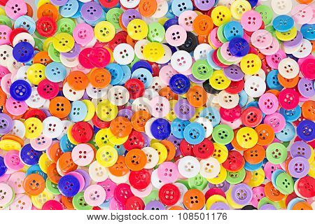 Colorful buttons Colorful Clasper close up texture or background