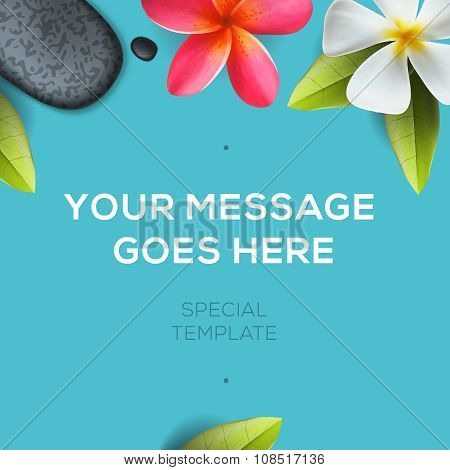 Health and beauty template, spa concept