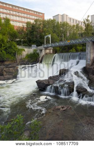 river water fall dam