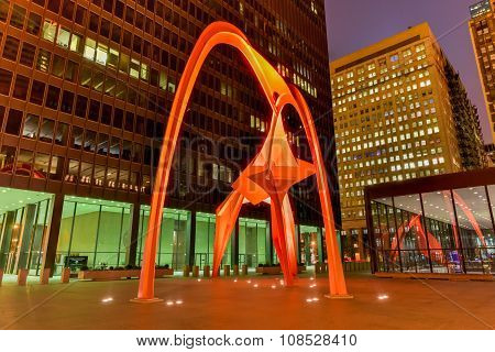 Flamingo Sculpture - Federal Plaza - Chicago