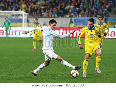 Uefa Euro 2016 Play-off Game Ukraine Vs Slovenia