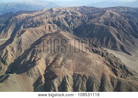 Aerial View Of Pampas De Jumana Near Nazca, Peru.