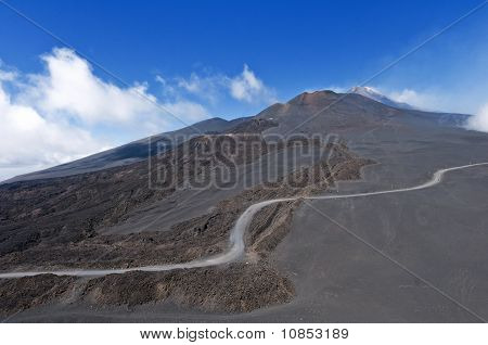 La vetta del Monte Etna