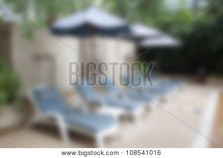 Abstract Blur Outdoor Swimming Pool Background