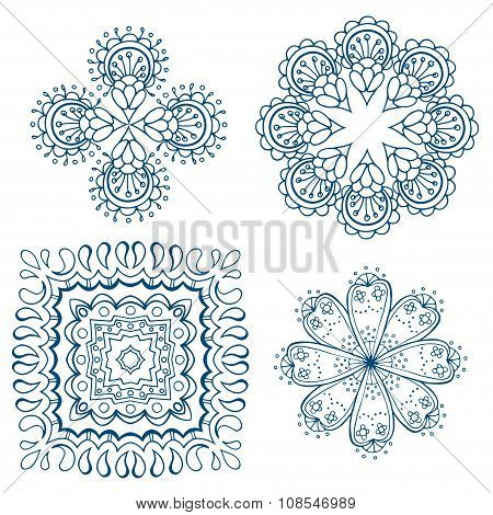 Set Of Design Circle Elements