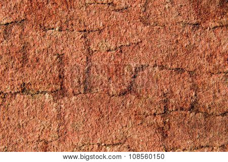 Texture of dry red clay
