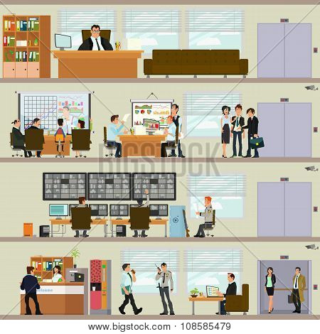 scenes of people working in the office