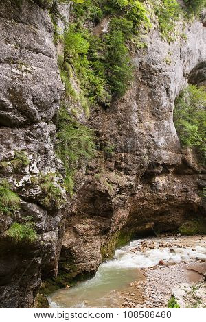 Kurdzhips River Is In Guamskoe Gorge