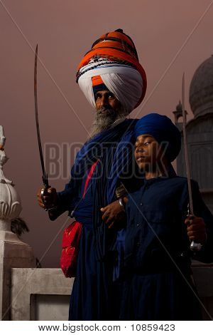 Paonta Sahib Sikh líder & Boy