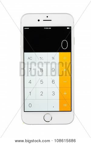 Varna, Bulgaria - November 17, 2015: Cell Phone Model Iphone 6S Has Led-backlit Ips Lcd, 12 Mp Camer