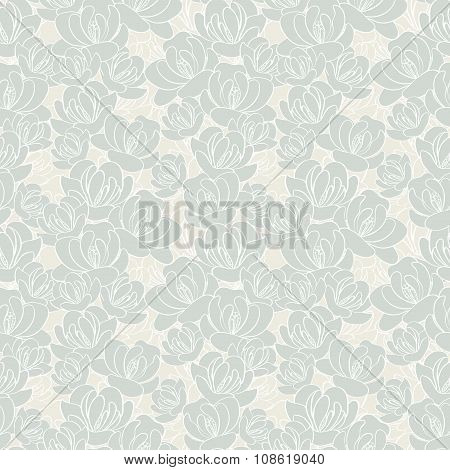 vector floral seamless pattern in rertro style