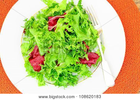 Salad Mix Batavian, Frise, Radicchio, Chicory