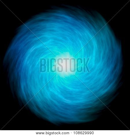 Magical Wormhole blue plasma spiral