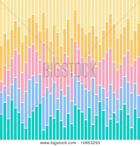 Bar Chart Stripes-pastel Colours