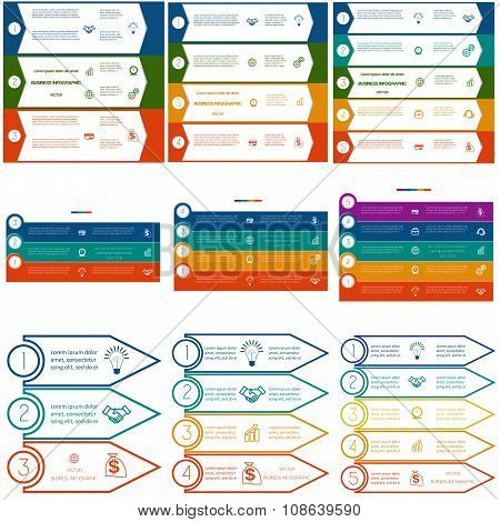 Infographics Cyclic Processes, 9 Templates