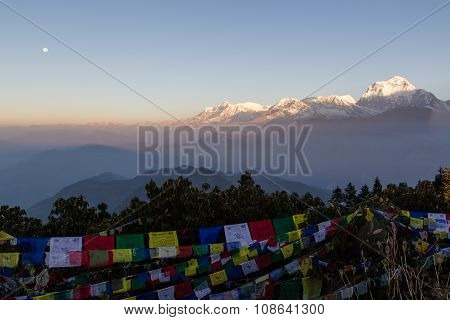 Sunrise from Poon Hill on the Annapurna Circuit
