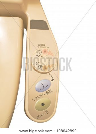 Japanese Washlet Isolated