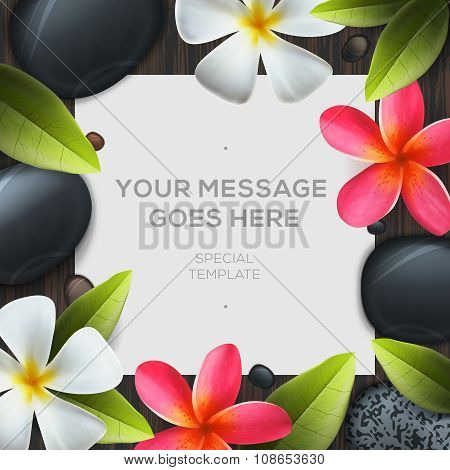 Health and beauty template, spa concept