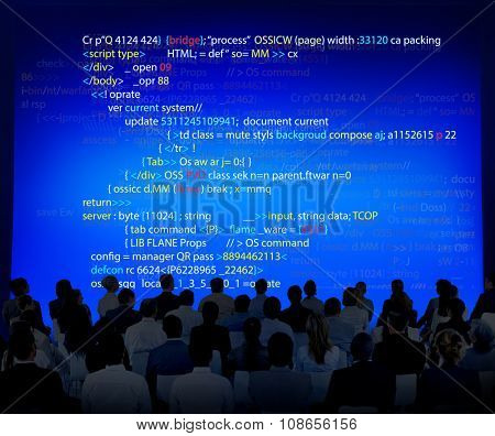 Php Programming Html Coding Cyberspace Concept