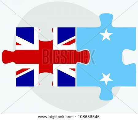 United Kingdom And Micronesia Flags