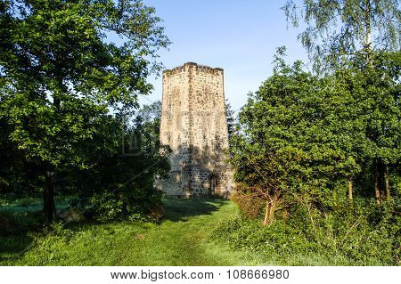 Bismarck tower in bad Salzuflen from 1900