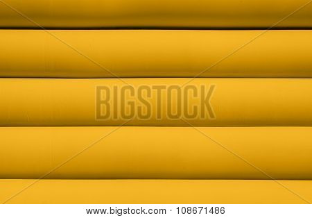 Texture Of Yellow Inflated Water Mattress