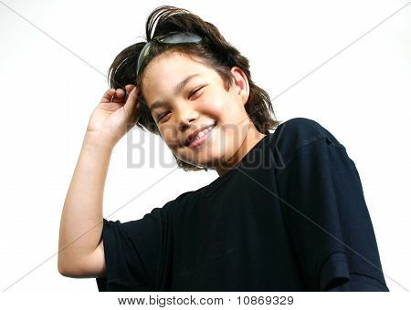 Portrait de jeune adolescente.
