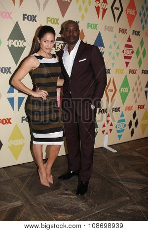 LOS ANGELES - AUG 6:  Jaina Lee Ortiz, Morris Chestnut at the FOX TCA Summer 2015 All-Star Party at the Soho House on August 6, 2015 in West Hollywood, CA