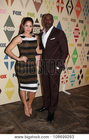 LOS ANGELES - AUG 6:  Jaina Lee Ortiz, Morris Chestnut at the FOX TCA Summer 2015 All-Star Party at the Soho House on August 6, 2015 in West Hollywood, CA