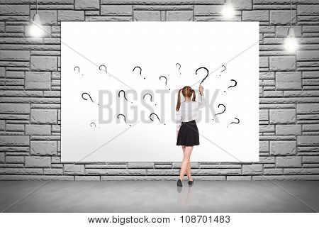 Young woman makes