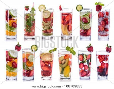 Set Collection And Compilation Of Infused Water