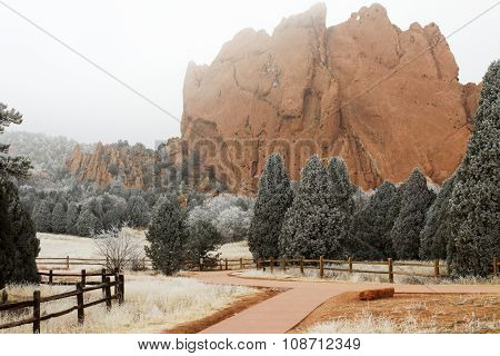 Winter At The Garden Of The Gods