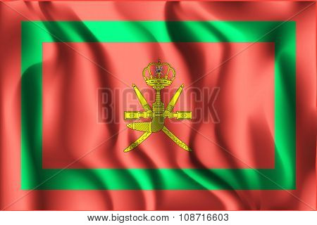 Flag Of Oman. Rectangular Shape Icon