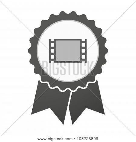 Vector Badge Icon With A Film Photogram