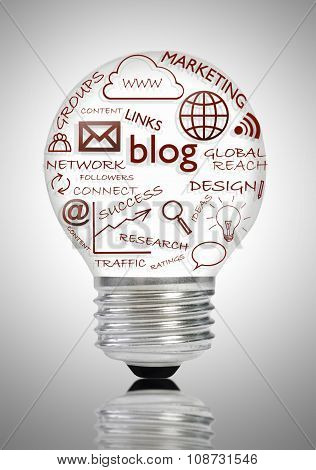Blog Social Media Concept