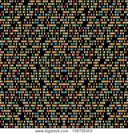 Scattering of tiny rhombes. Seamless pattern.