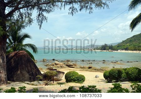 Coast South China Sea In The Park World's End, China, Hainan, Sania