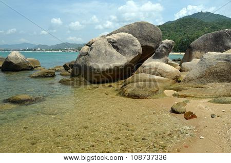 Rocks Inside The Sea In Hainan, China