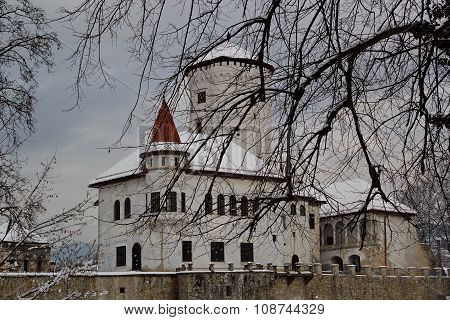 Budatin castle in winter time, Slovakia