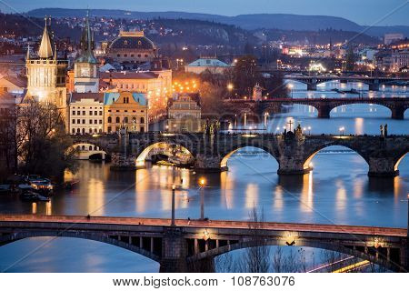 View Over Prague From The Letna Park