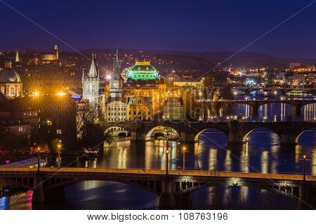 View Over Prague From The Letna Park