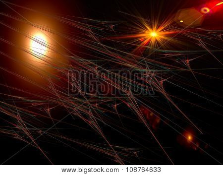Space Highway. Fractal Composition.