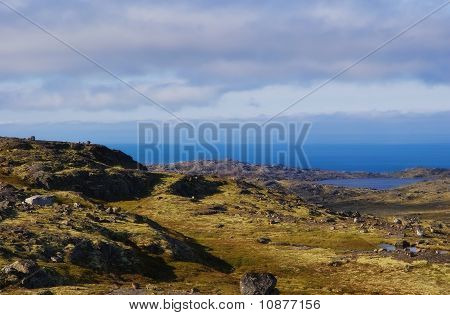 Musta Tunturi. Ridge auf der Kola-Halbinsel, arktische Russland