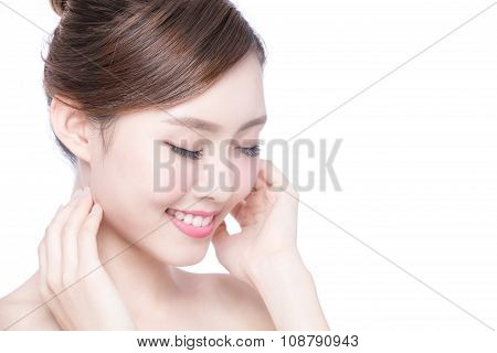 Beautiful Skin Care Woman Face