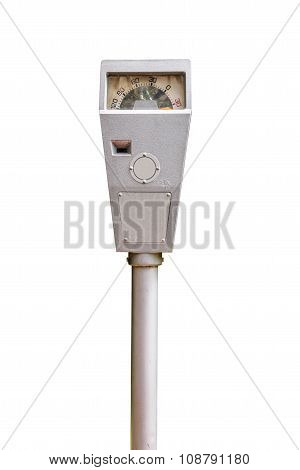 Parking Meter On White.