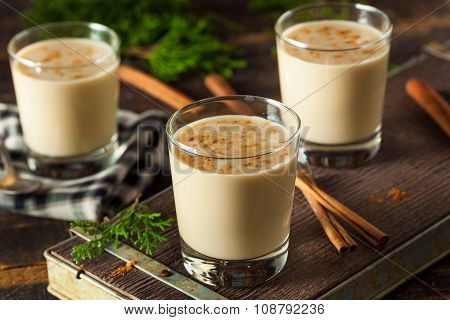 Cold Refreshing Eggnog Drink
