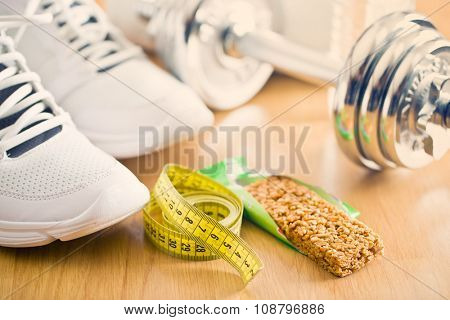 the muesli bar and sport equipment
