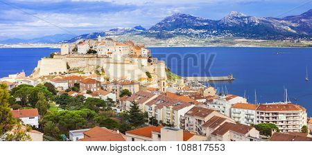 panoramic view of Calvi - Corsica island