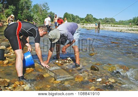 A Group Of French Gold Prospectors