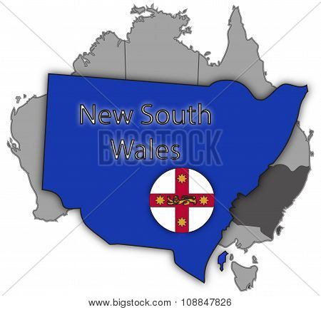 New South Wales Territory And Flag